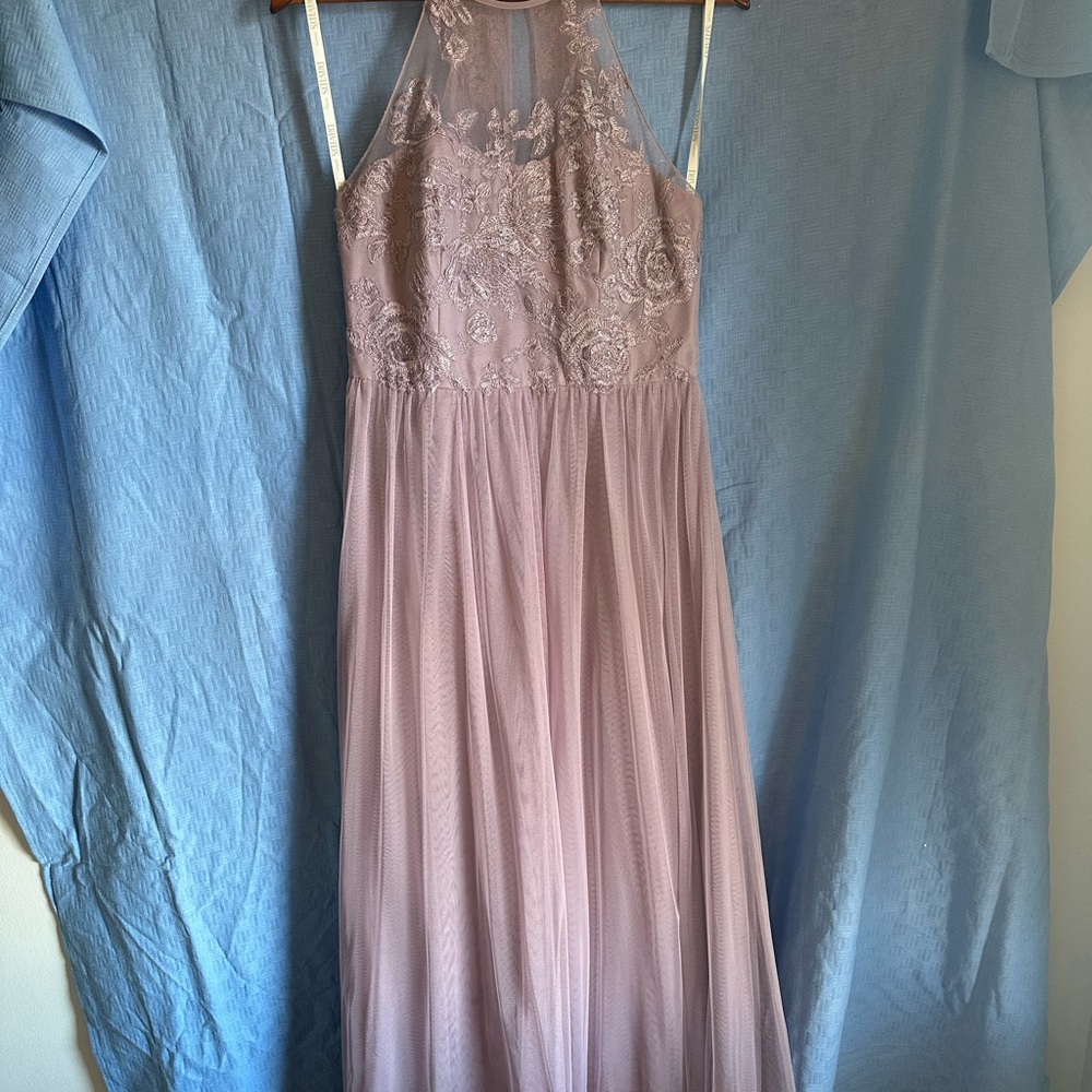 Bridesmaids Halter Dress in Lilac